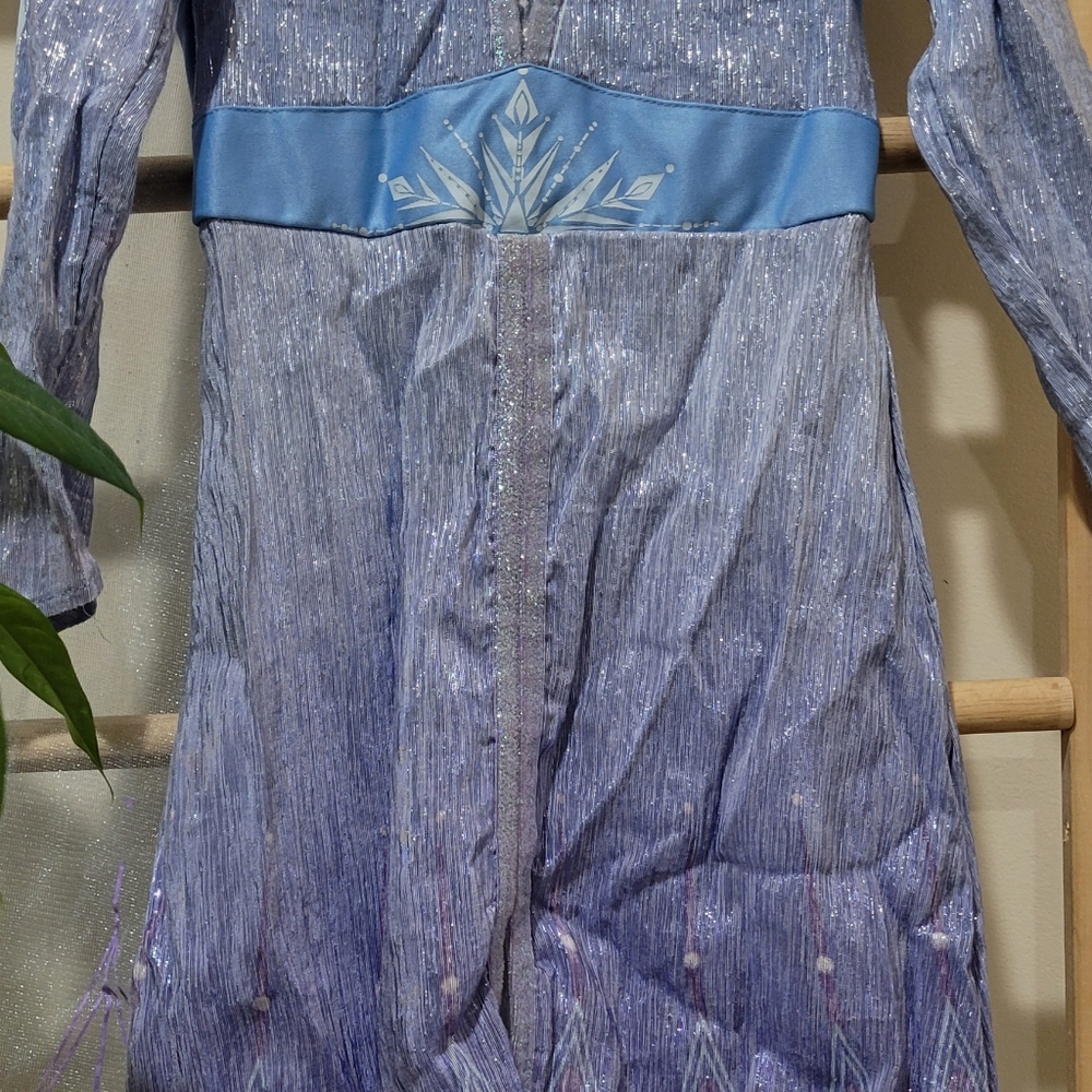 Disney Sparkling Blue Dress with Snowflake Accents - Picture 2 of 11